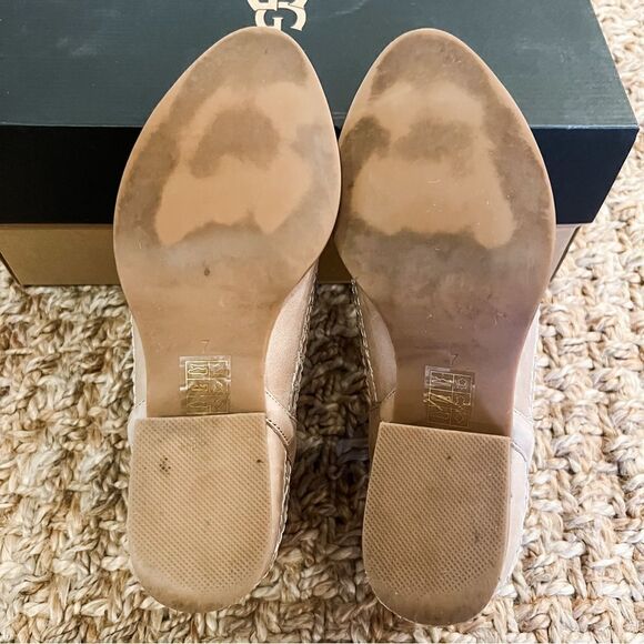 Jeffrey Campbell Taggart Open Weave Ankle Booties Beige Women’s Size 7 - Picture 11 of 12